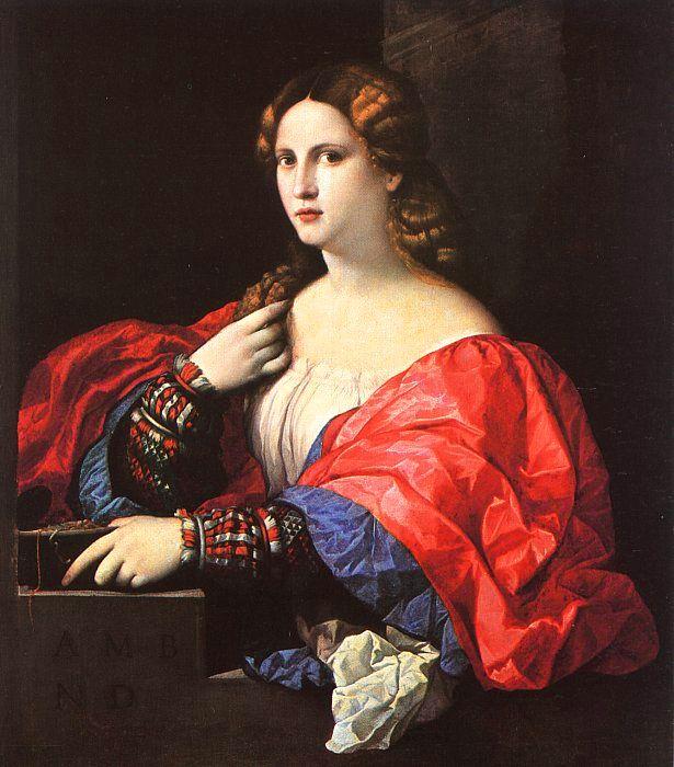 Palma Vecchio Portrait of a Woman France oil painting art